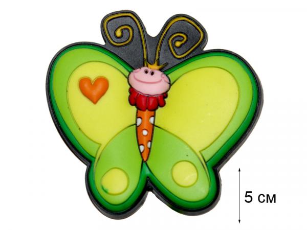 Магнит "Бабочка" зеленая 5 см