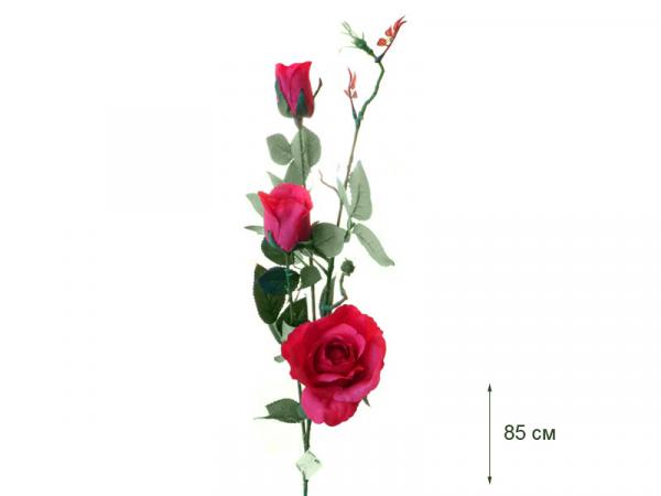 Роза "Эльдорадо" кустовая красная живое прикосновение 85 см