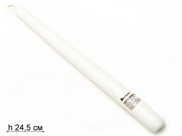 Свеча белая PATERRA 24,5 см