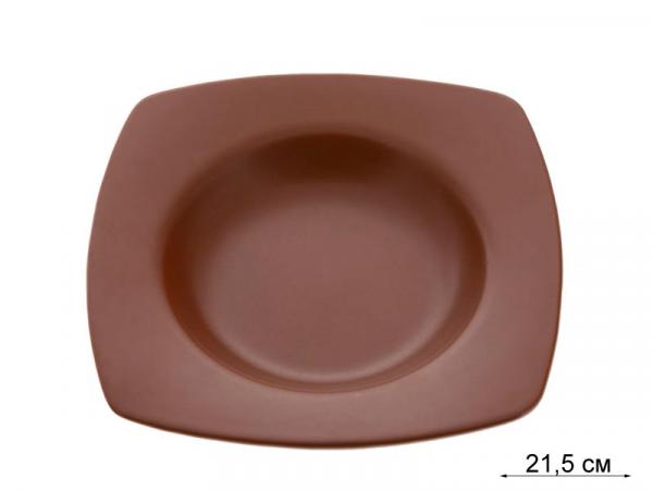 Тарелка суповая "ELGAVA Brown" 21,5 см